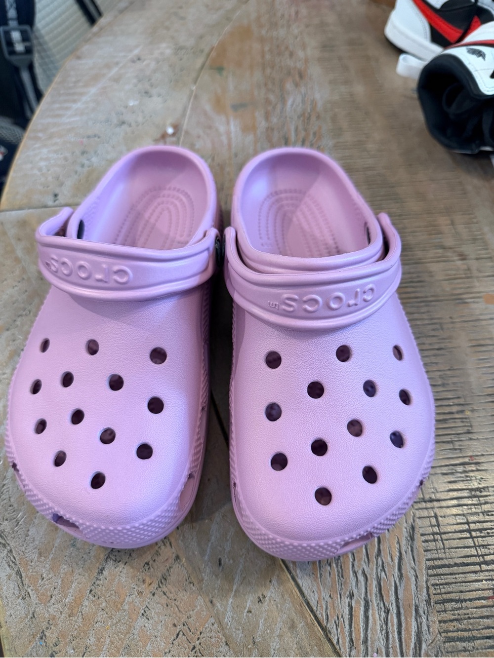 CROCS Kids Lightweight Slip-On Clog in Light Purple